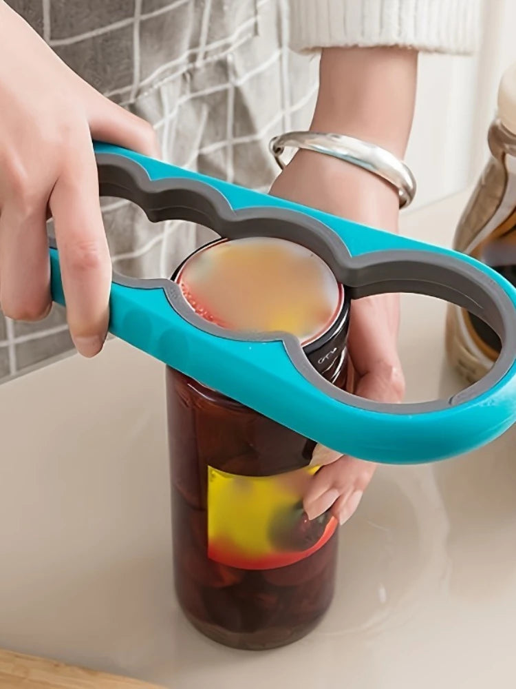 4 in 1 Multifunctional Can Opener, Suitable for All Sizes of Bottles, Can Ergonomic Opener, Non-Slip Can Opener Tool