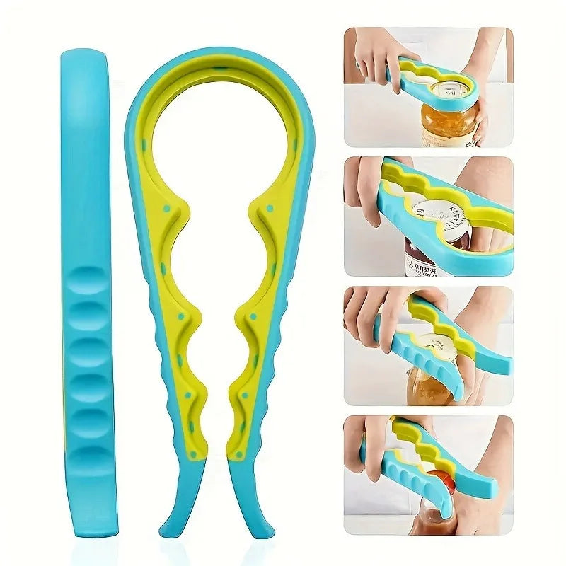 4 in 1 Multifunctional Can Opener, Suitable for All Sizes of Bottles, Can Ergonomic Opener, Non-Slip Can Opener Tool