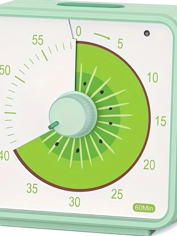 60-Minute Visual Timer for Kids, Countdown Timer for Classroom & Kitchen, Desk Timer for Study, Time Management Tool
