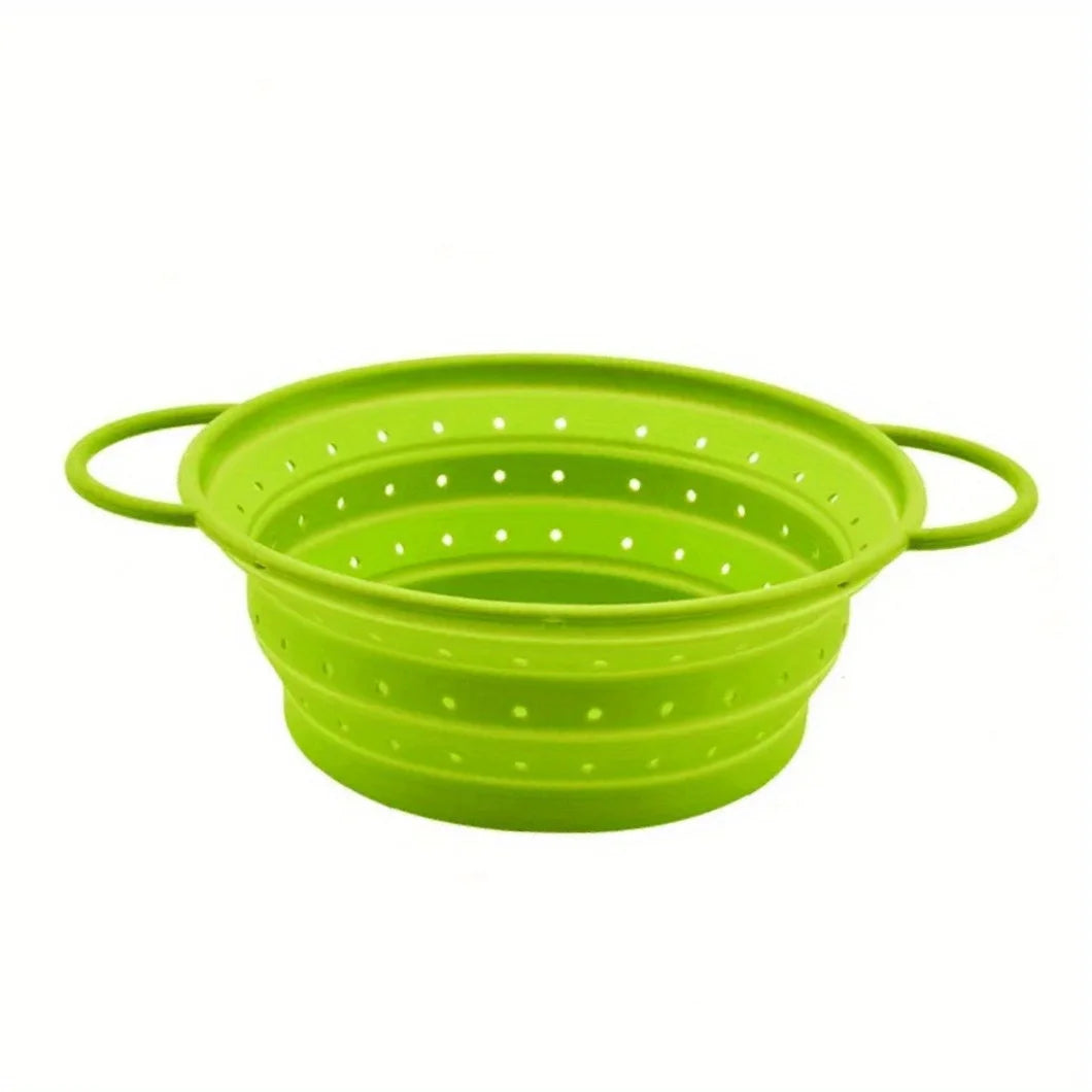 Keep your kitchen tidy and tidy with our collapsible silicone drain basket - available in a variety of colors and sizes