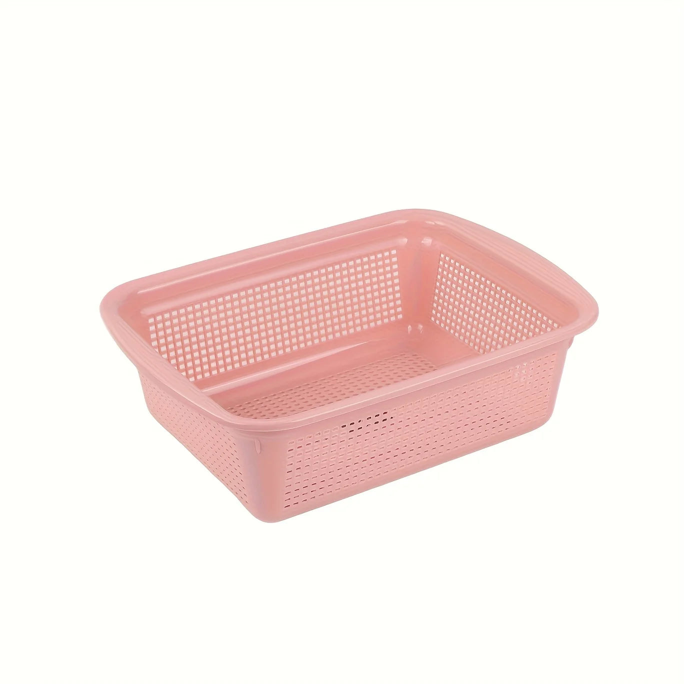One piece, thickened kitchen hollow drainage basket, household hollow drainage basket, multi-purpose storage basket