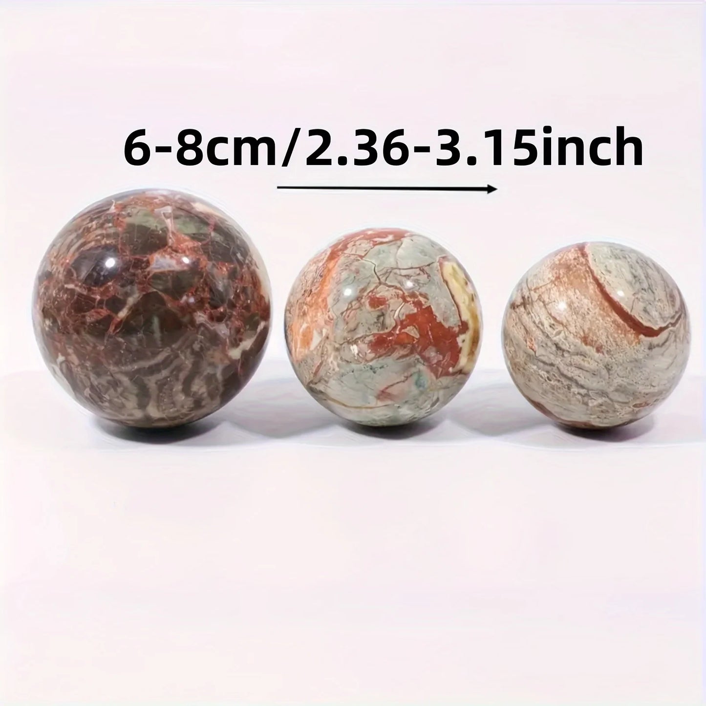 1pc Nature Money Lace Agate Sphere, Polished Stone, Home Decor, Perfect Holiday Gift, family theme, Divination Ball
