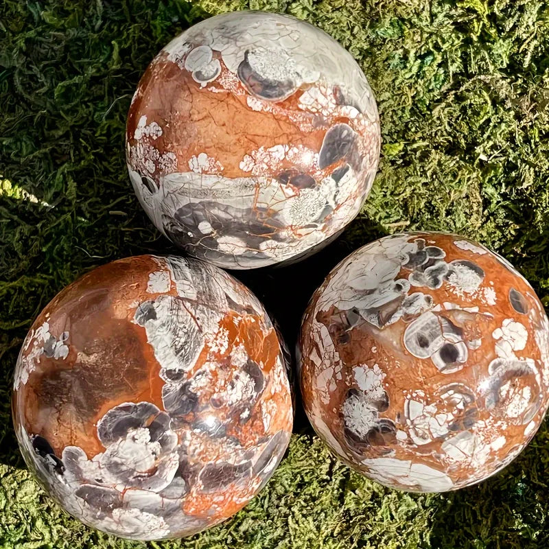 1pc Nature Money Lace Agate Sphere, Polished Stone, Home Decor, Perfect Holiday Gift, family theme, Divination Ball