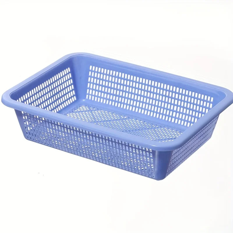 One piece, thickened kitchen hollow drainage basket, household hollow drainage basket, multi-purpose storage basket