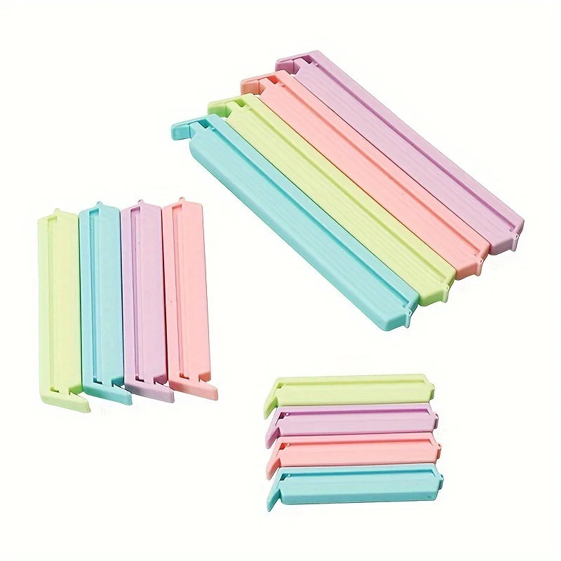 12pcs Reusable Food Bag Clips - Moisture-Proof & Freshness Sealing for Snacks and Kitchen Storage