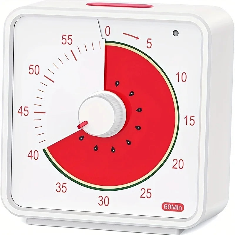 60-Minute Visual Timer for Kids, Countdown Timer for Classroom & Kitchen, Desk Timer for Study, Time Management Tool