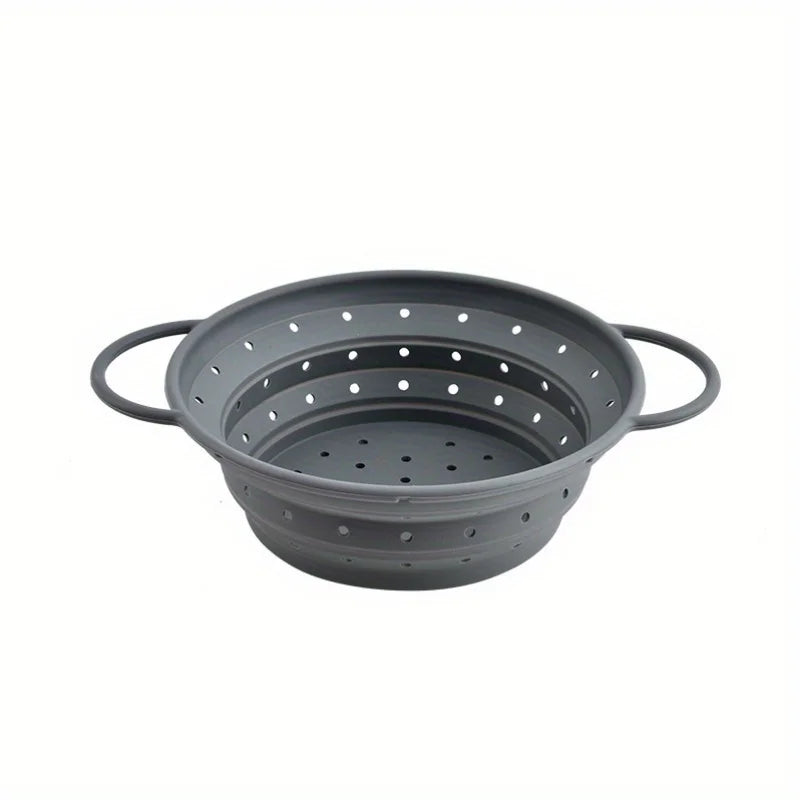 Keep your kitchen tidy and tidy with our collapsible silicone drain basket - available in a variety of colors and sizes