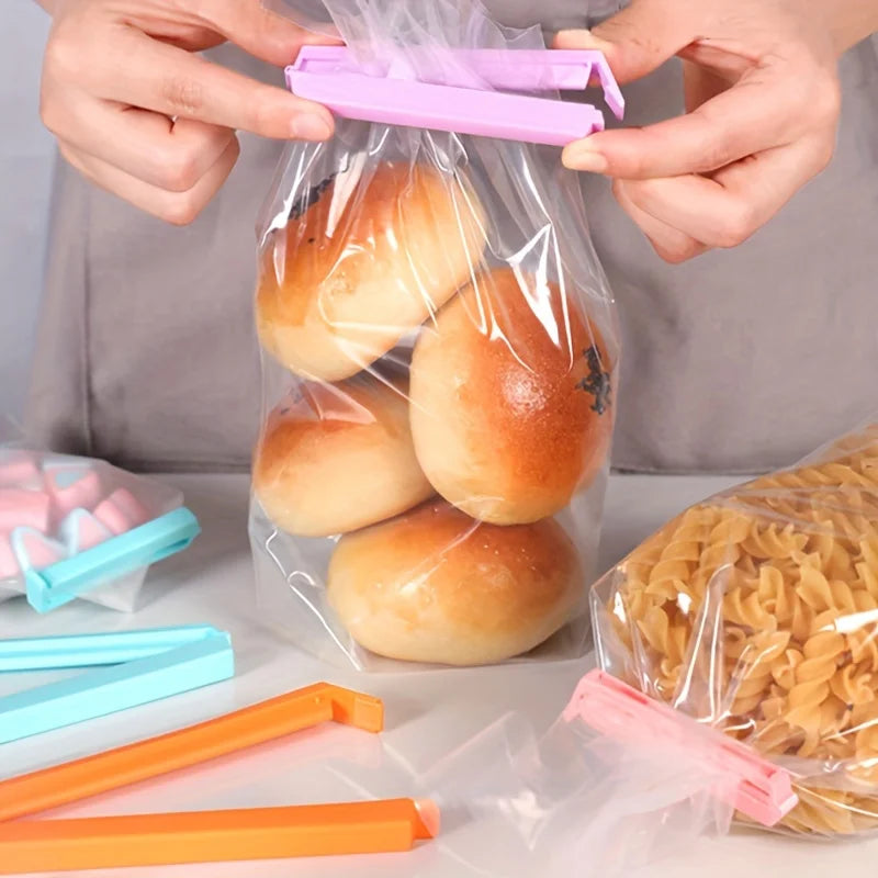 12pcs Reusable Food Bag Clips - Moisture-Proof & Freshness Sealing for Snacks and Kitchen Storage