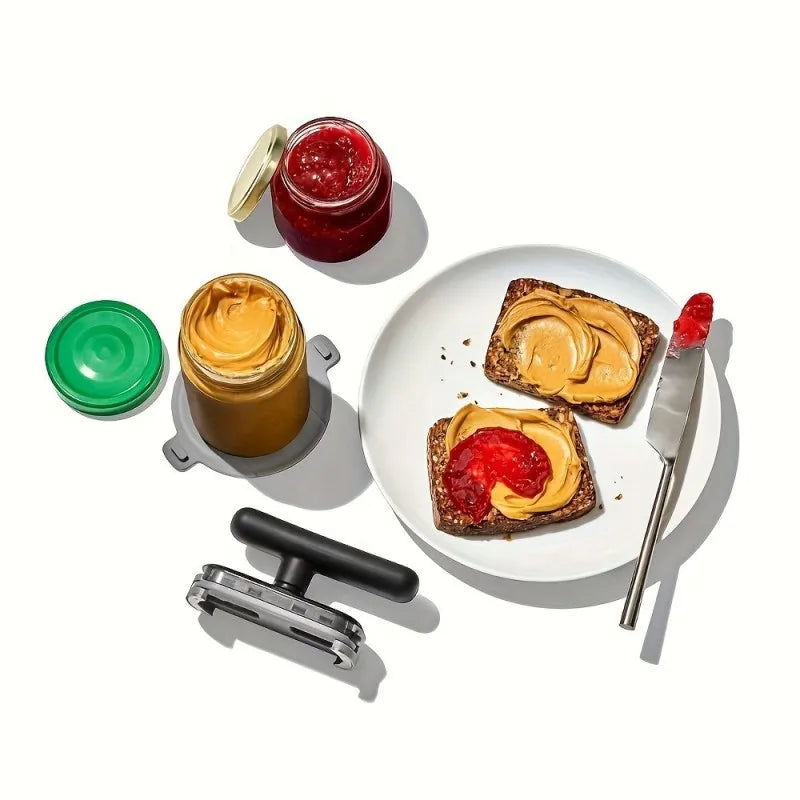 Easy Grip Jar Opener - Effortless Lid Remover for Seniors, Non-Slip for Tight Lids, Home Kitchen Must-Have