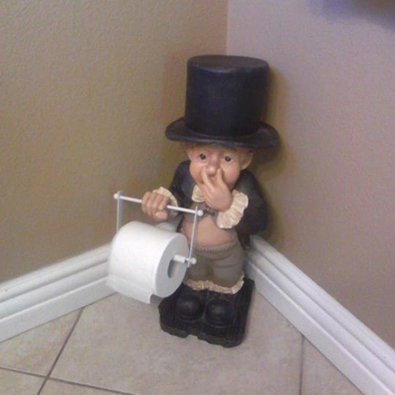 Toilet Butler Resin Ornament For Bathroom Super Cute Home Decoration Accessories Durable Home Decor Decoracion Salon Casa