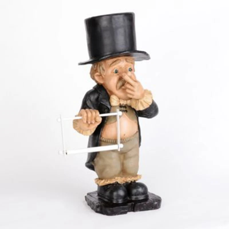 Toilet Butler Resin Ornament For Bathroom Super Cute Home Decoration Accessories Durable Home Decor Decoracion Salon Casa