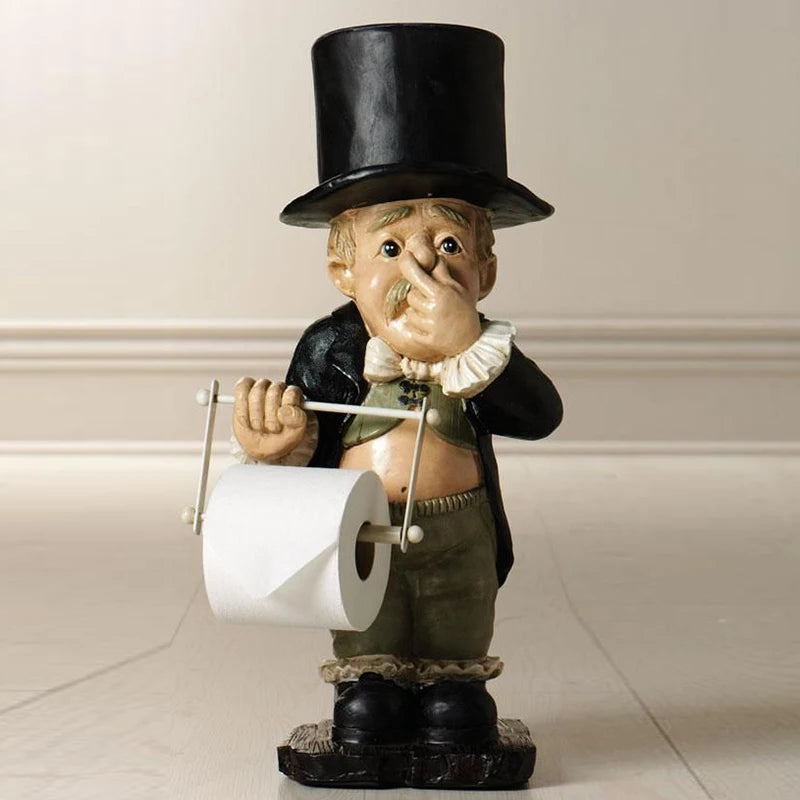 Toilet Butler Resin Ornament For Bathroom Super Cute Home Decoration Accessories Durable Home Decor Decoracion Salon Casa