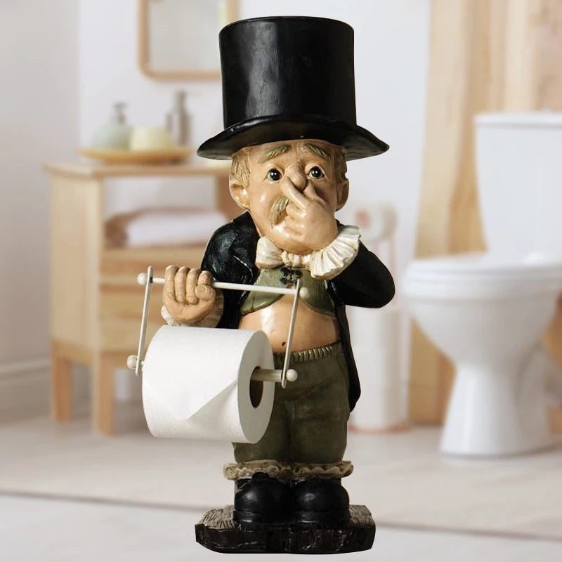 Toilet Butler Resin Ornament For Bathroom Super Cute Home Decoration Accessories Durable Home Decor Decoracion Salon Casa