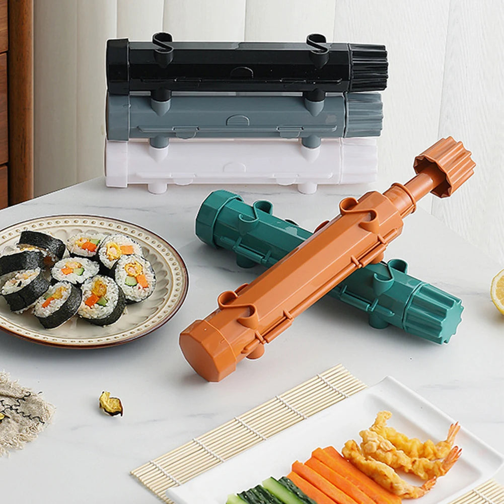 DIY Sushi Making Mold Food Grade Plastic Sushi Roller Mold Maker for Kitchen Easy Sushi Cooking Rolls Beginner Sushi Kit Tools