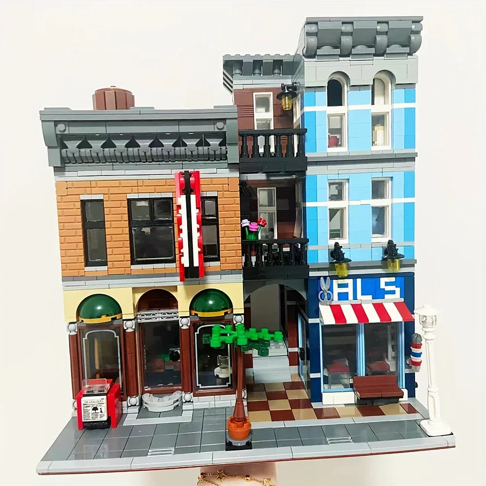 Creative Expert ParisianRestaurant Street View Building Blocks Assembly Model Sets Bricks Toys Decor Gift For Kids Adults 10243