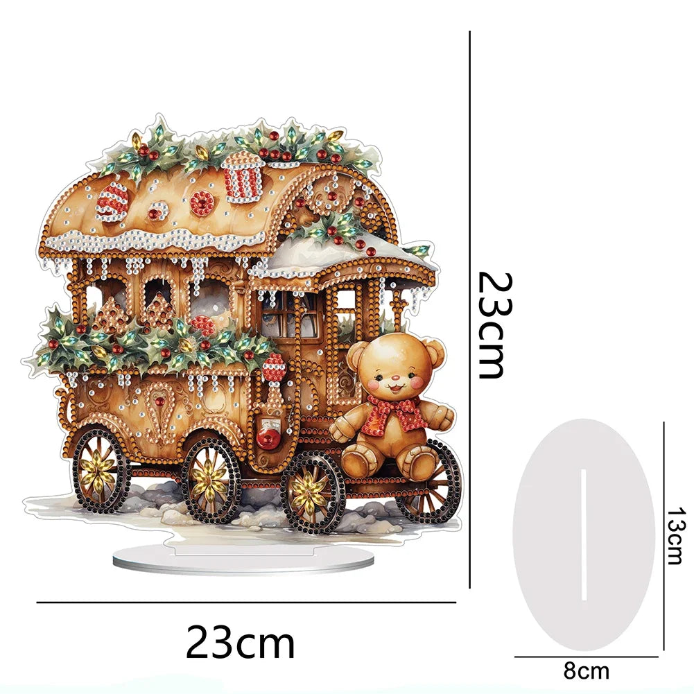 Special Shape Diamond Painting Table Decor Diamond Art Table Decor Christmas Crystal Painting Desktop Kit Gift for Christmas