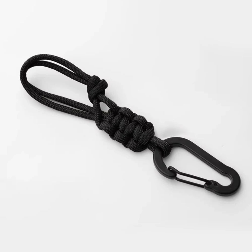 Paracord Water Bottle Buckle Carabiner Keychain Outdoor Kettle Holder Clip Hook