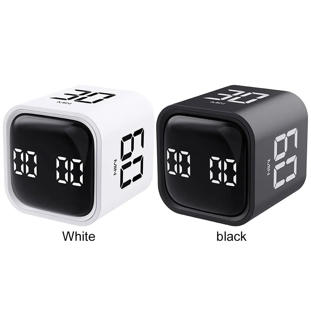 Productivity Cube Timer 5/10/30/60 Minutes and Countdown Mini Digital Timer Countdown Timer for Tasks Work Study Kitchen