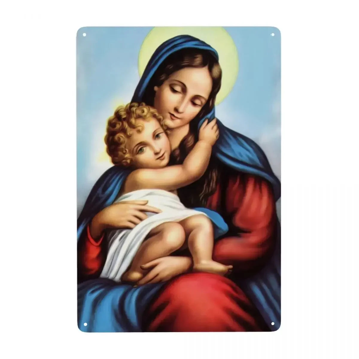 Retro Virgin Mary Of Guadalupe Metal Tin Sign - Custom Mexico Catholic Saint Plaque, Pub Cafe Yard Home Decor