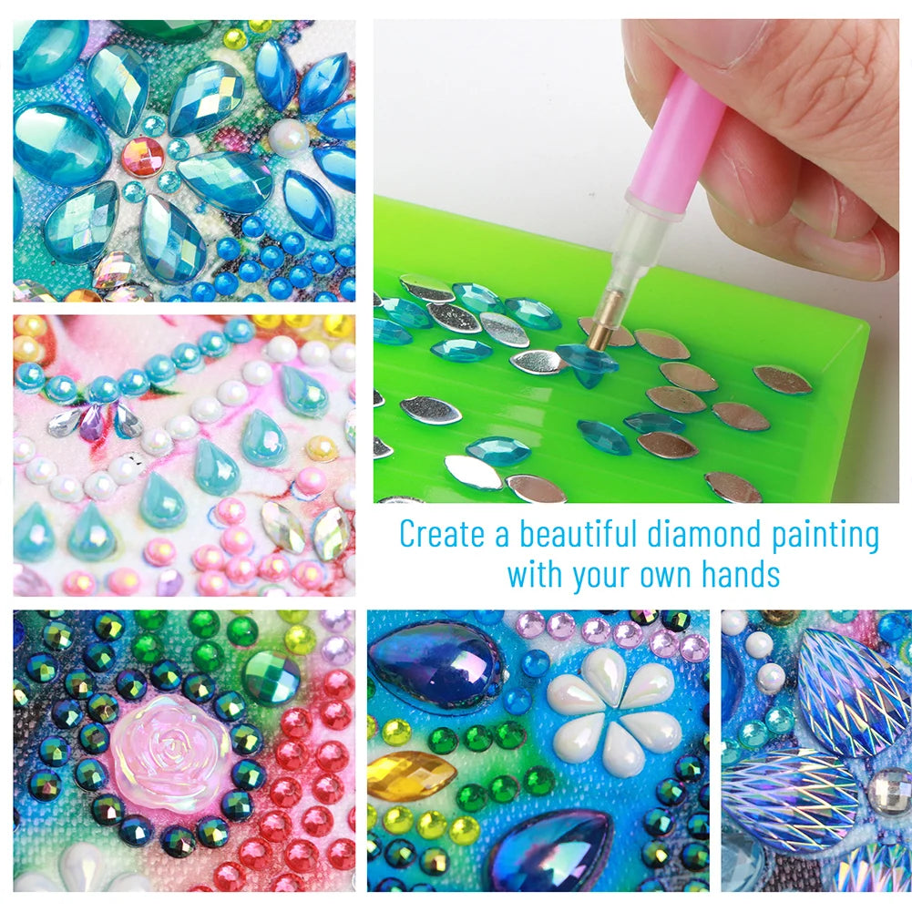 5D DIY Partial Special Shaped Drill Diamond Painting Kit Angel Child Decoration