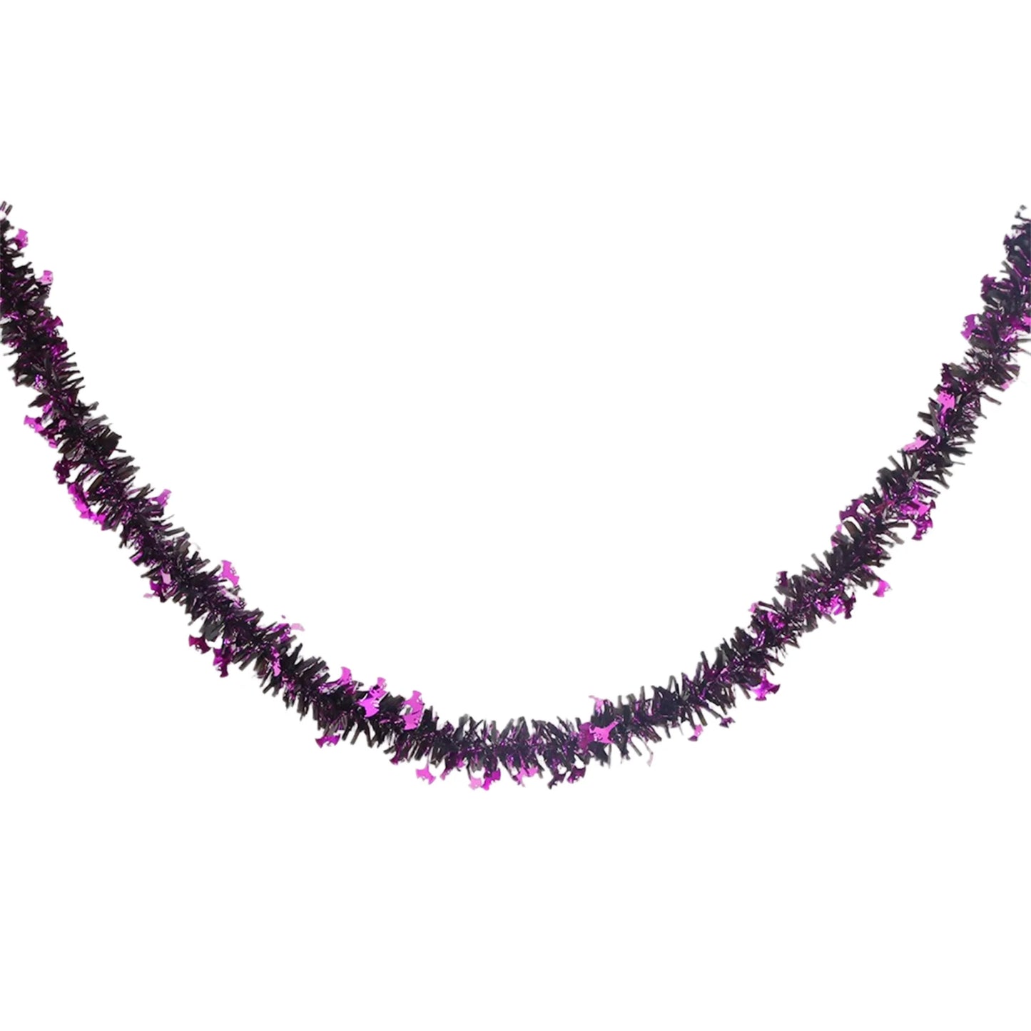 Halloween Spider Web Tinsel Garland with Ghosts Witches Spiders for Mantel Hanging Party Decorations and Wall Art
