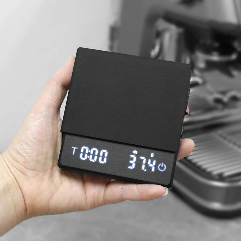 AliKisscafe Kitchen Coffee Scale Digital Scale With Timer Rechargeable Electronic Precision Espresso Accessory Barista Tool Gift
