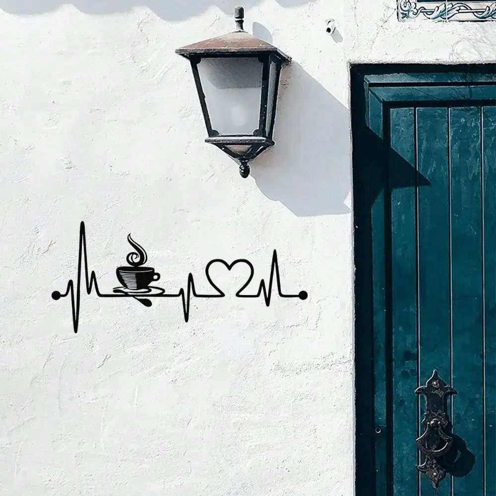 Music & Love Metal Wall Art - Couple-Themed Decor for Indoor/Outdoor Use. Ideal Anniversary Gift for room, or Dining Room.