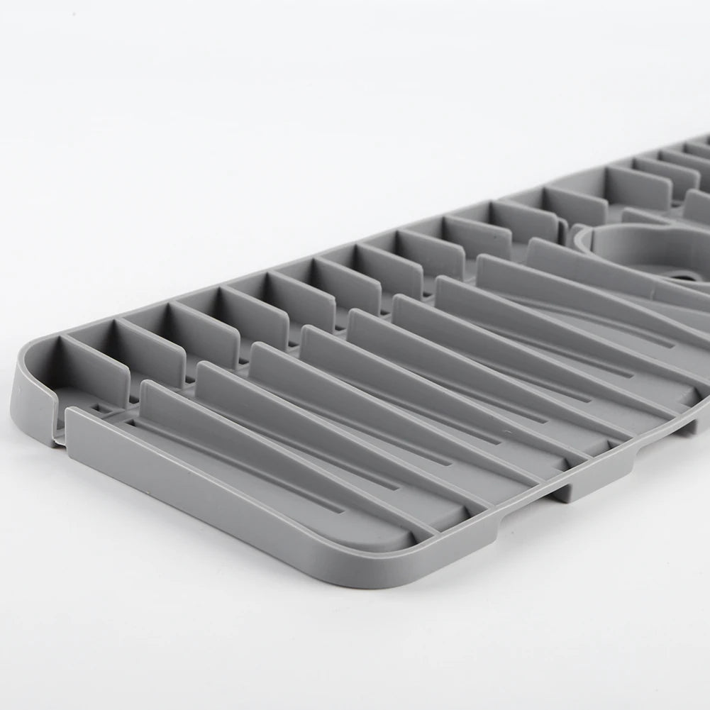 Silicone Drip Catcher Tray Quick Dry Water Catcher Mat Multi-Purpose Faucet Drainage Pad Drying Mat for Kitchen Bathroom