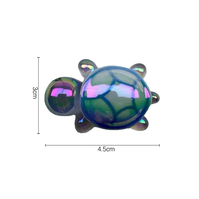 1/10Pcs Cartoon Cute Mini Luminous Turtle Resin Ornament Landscape Figurines Creative DIY Home Decoration Accessories Gifts