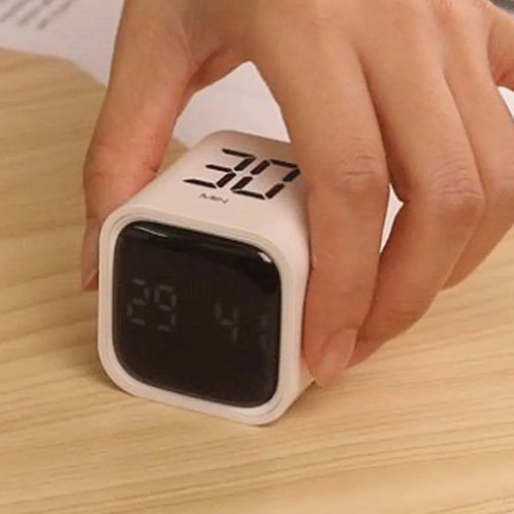 Productivity Cube Timer 5/10/30/60 Minutes and Custom Countdown Mini Digital Timer Countdown Timer for Tasks Work Study Kitchen