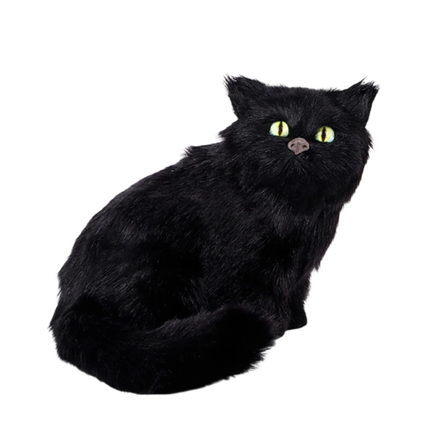 Halloween Black Cat Figurines Set of 3 Spooky Decorations for Home Office Party Miniature Cat Ornaments for Table Display