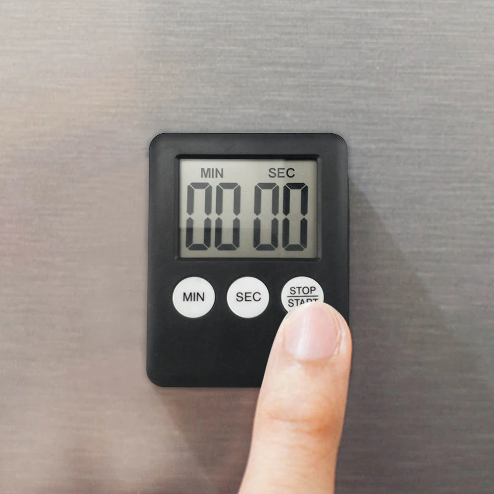 10-1PC Mini Electronic Timer Stopwatch LCD Display for Sports Exercise Baking Cooking Digital Timer Multi-Function Kitchen Timer
