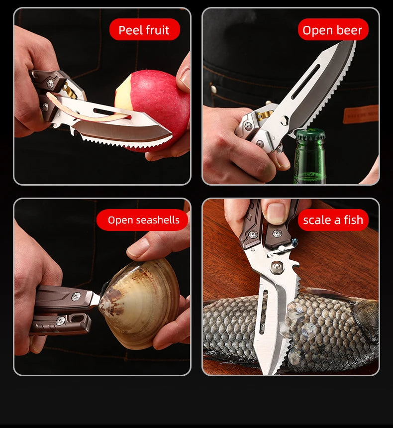 Heavy Duty Poultry Shears - A Must Have Kitchen Shears for Chicken and Meat Cutting - Stainless Food Kitchen Scissors