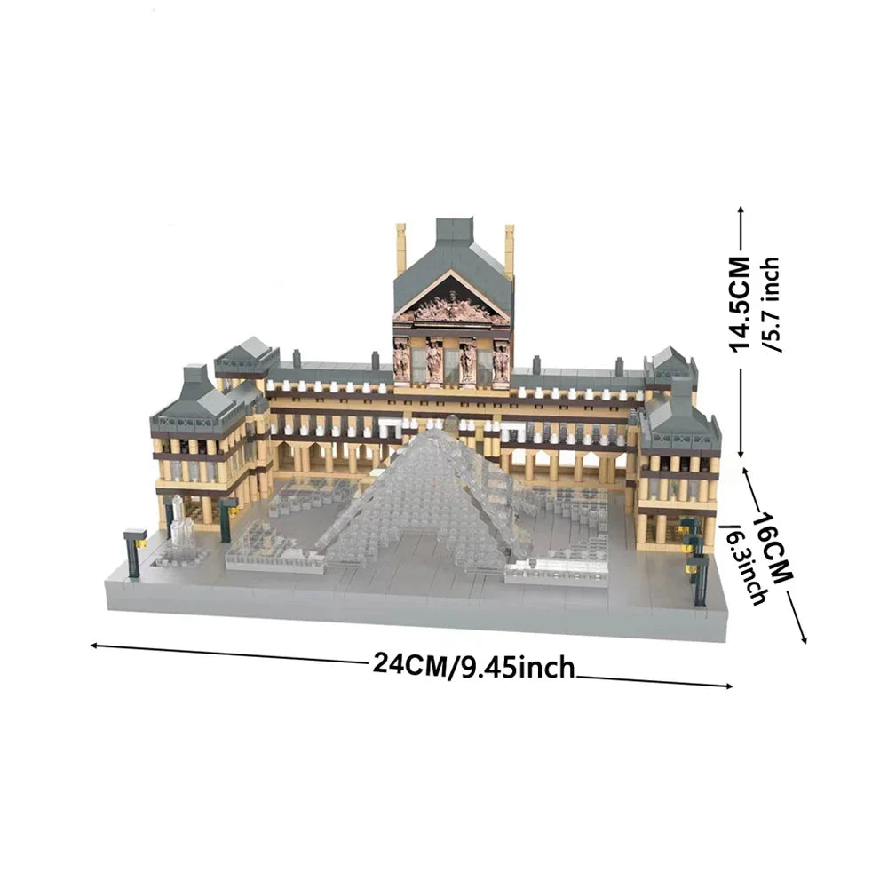 Eiffel Tower Paris Architectural Micro Mini Model Building Blocks Toy : Enhance Your Office Decor, Boost Hand Skills Gift