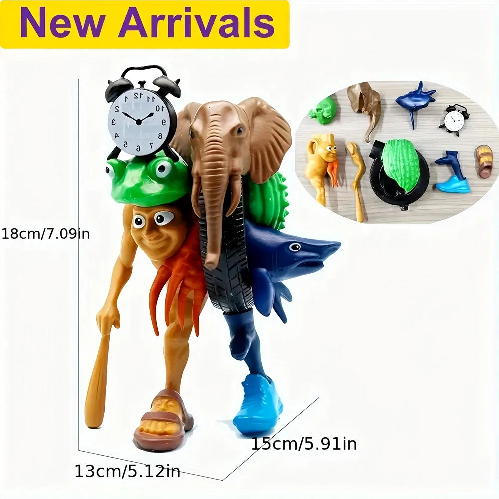 1pc Italian Brainrot Themed Character Statue Set - Fun, Creative and Collectible Holiday Ornament (Tungtungtung Sahur)