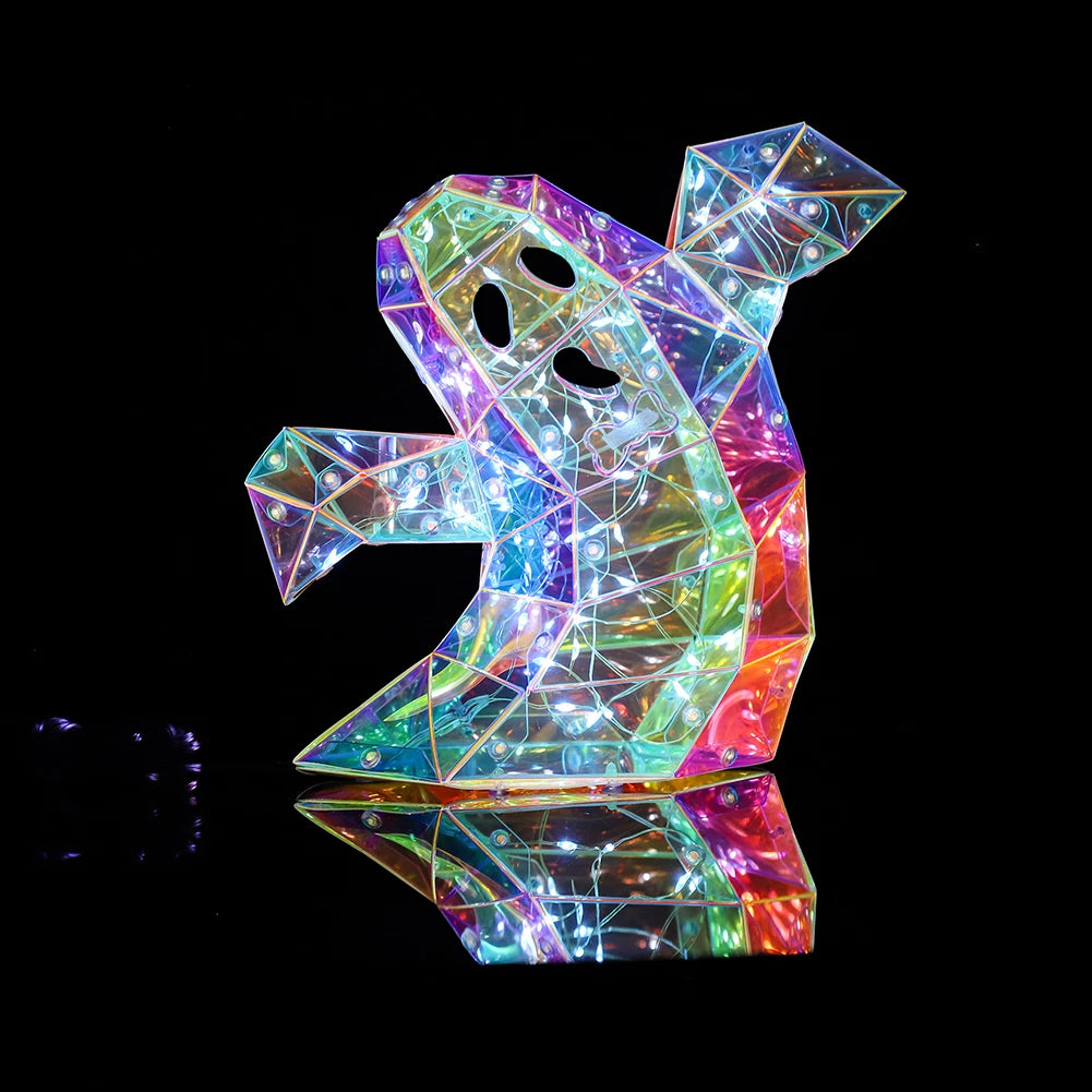 Gorgeous Shining LED Ghost Lights Halloween Decor Lights Halloween Ghost Decorations Halloween Light Up Ghost for Indoor Outdoor