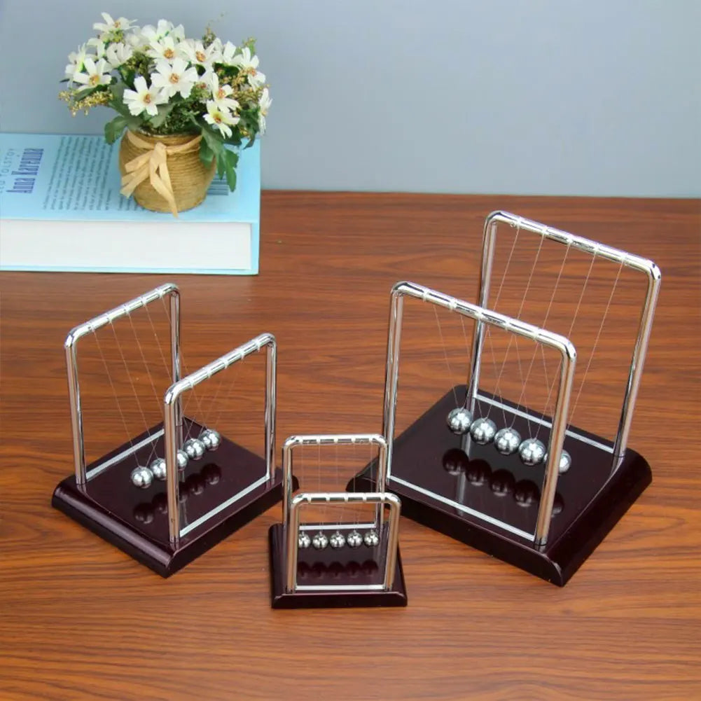 Newtons Cradle Steel Balance Ball School Teaching Supplies Physics Science Pendulum Desk Toy Kinetic Motion Toy Home Decoration
