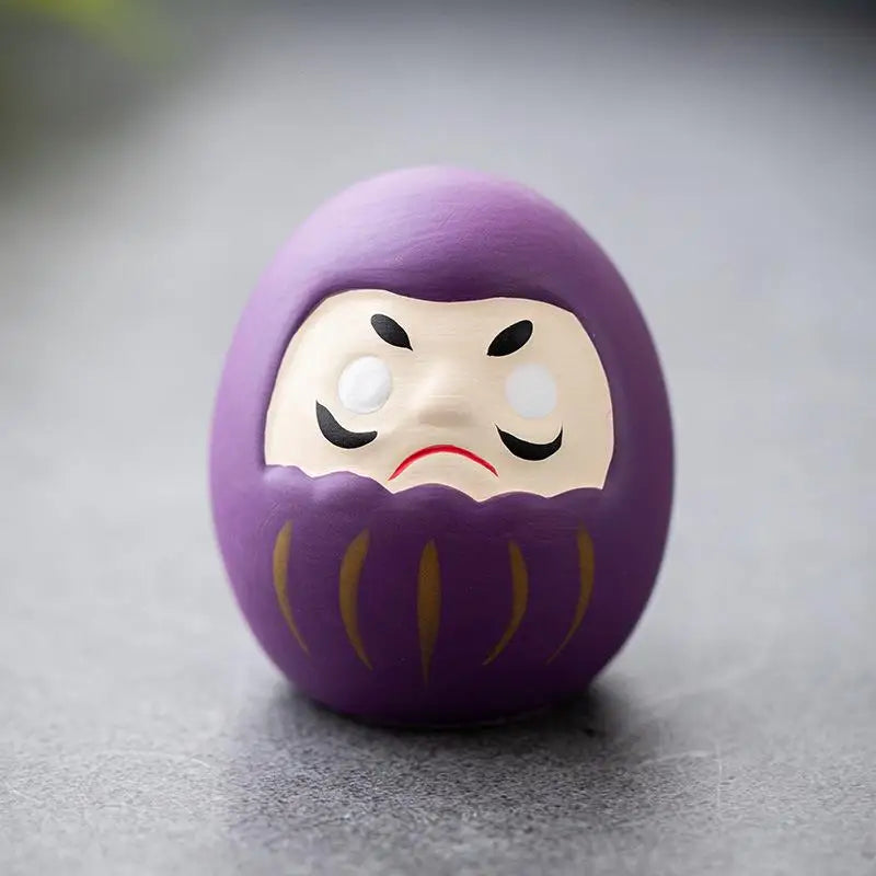 Japanese Ceramic Daruma Statue Daruma Tumbler Crafts Lucky Fortune Ornament Landscape Daruma Doll Fengshui Home Decor Gift
