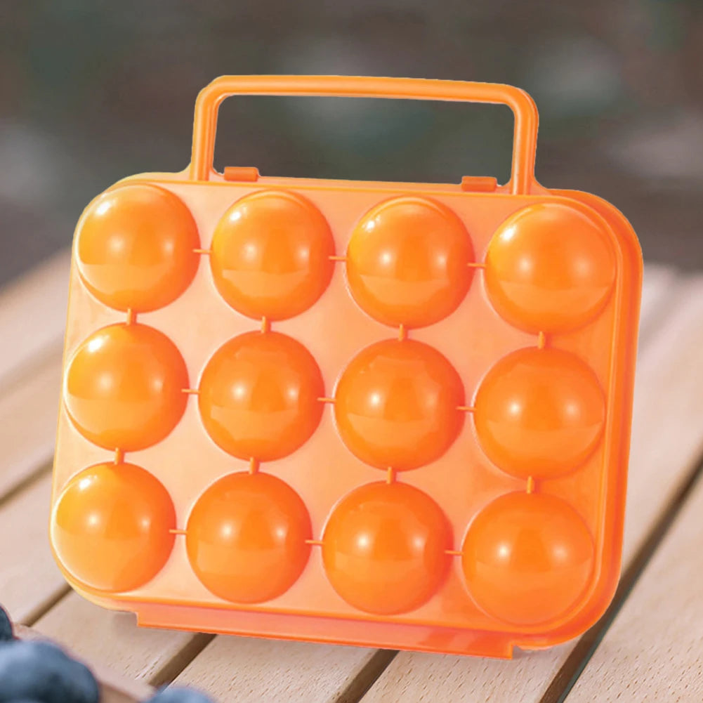 12 Grid Kitchen Organizer Case Portable Outdoor Eggs Carrier Protection Box