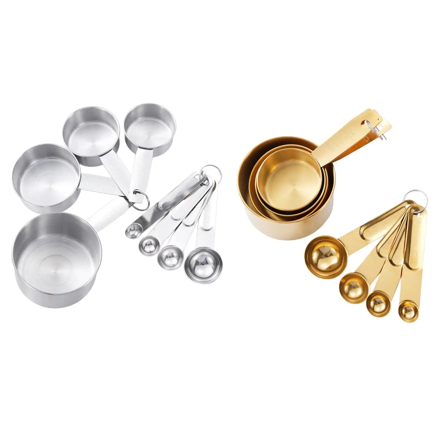 8x Measuring Cups and Spoons Set Tablespoon Kitchen Coffee Measure Set Measuring