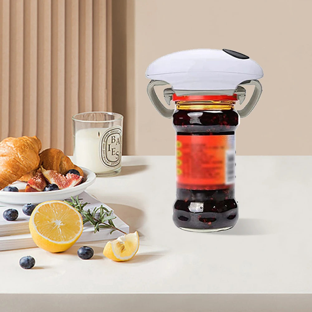 Electric Can Opener easy and easy to open cans and bottles Battery Operated Tin Opener One Touch for All Kinds of Jars Bottles
