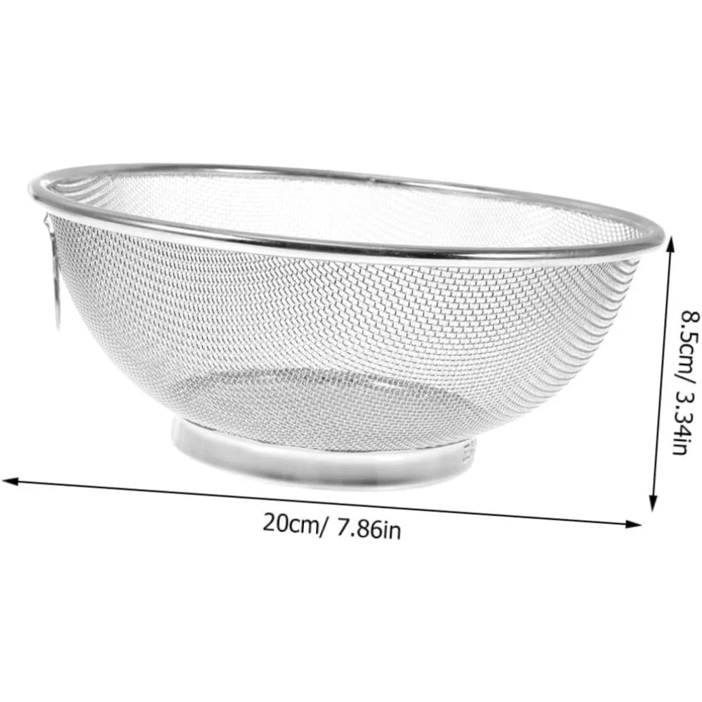 Stainless Steel Strainer Basket Versatile Kitchen Drainer for Fruits and Vegetables Material for Easy Washing and Rinsing for C