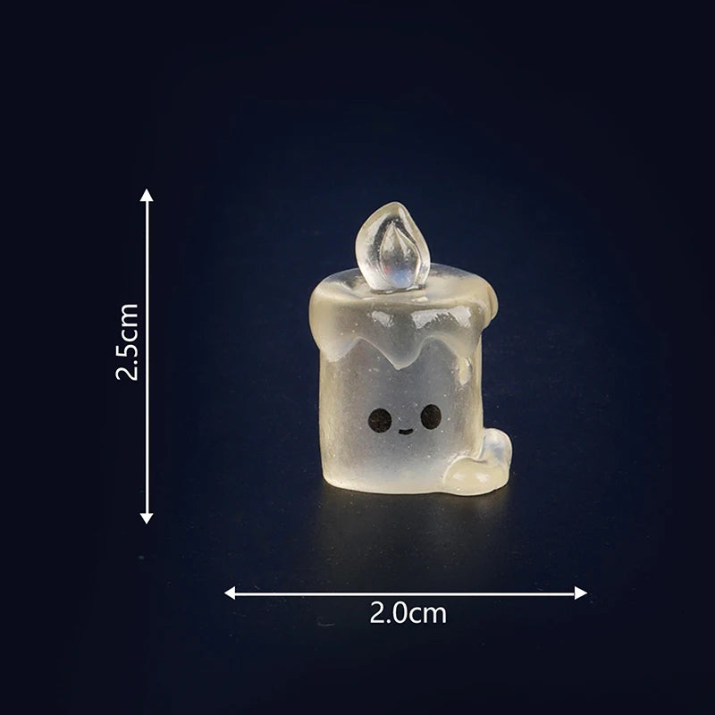 Cartoon Noctilucent Halloween Pumpkin Ghost Small Ornaments Creative Resin Crafts Creative Model DIY Home Decoration Accessories