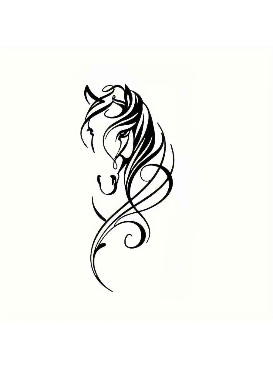 Modern Abstract Horse Metal Wall Sculpture – Industrial Decor – Halloween, Christmas Gift