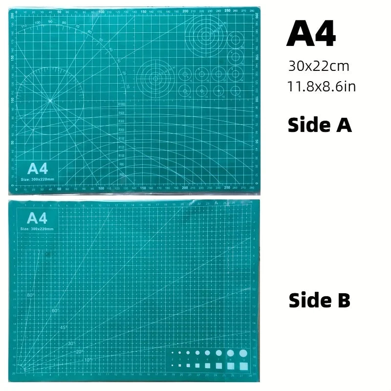 1Pc A3/A4 Grid Cutting Mat Board for Fabric Paper Quilting Sewing Crafts