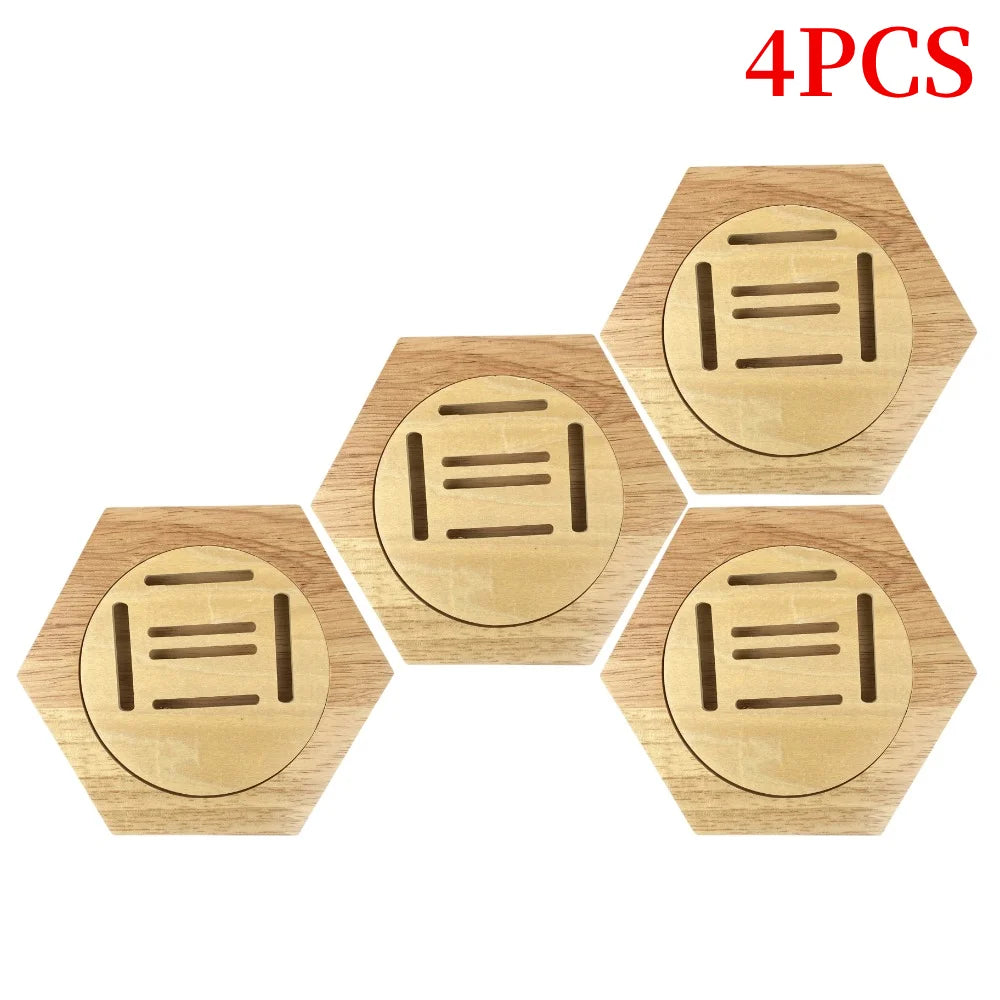1-10PCS Honeycomb Combination Medal Display Stand Building Block Toys Hexagonal Wood Medal Rack Creative Splicing Wall Decor