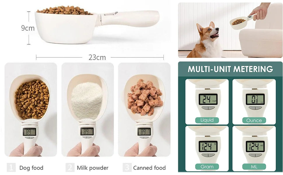 LCD Digital Measurement Adjustable Weighing Spoon Kitchen Scale Electronic Measuring Spoon Coffee Powder Scale Baking Scale Pet