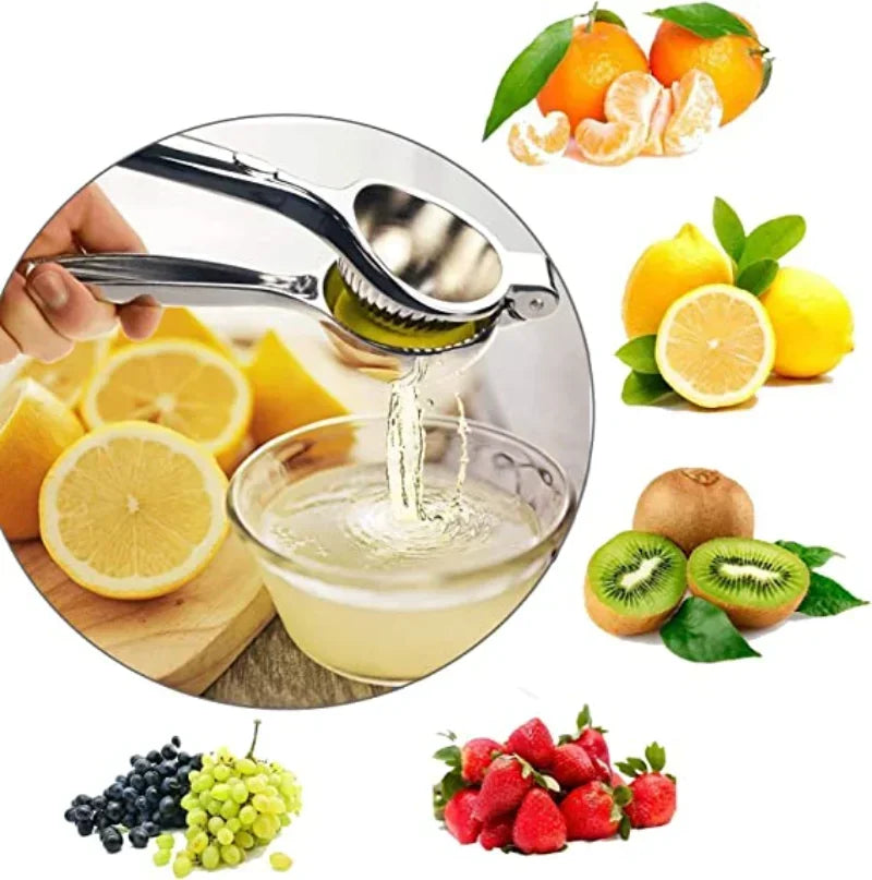 Stainless Steel Manual Juicer Processor Lemon Squeezer Orange Fruit Household Lemon Clip Fruit Pressing Kitchen Accessories