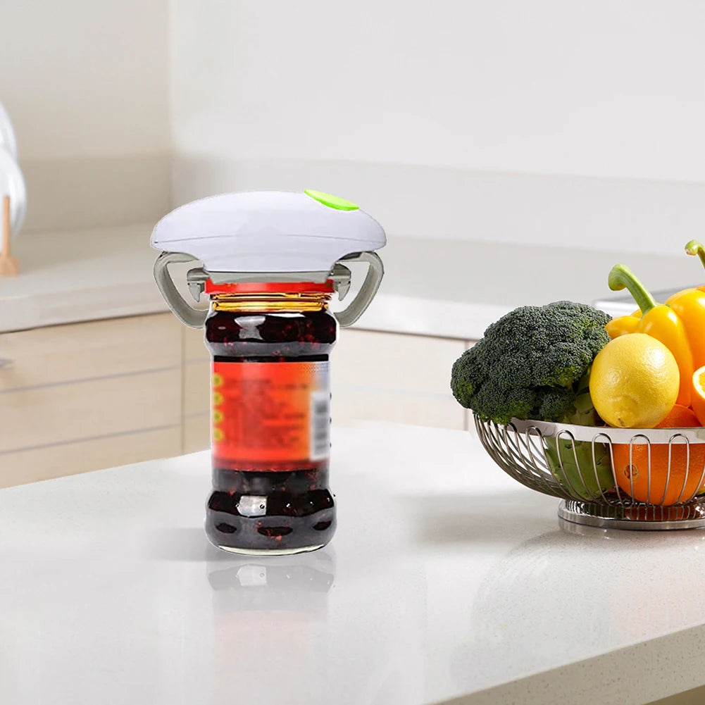 Electric Can Opener easy and easy to open cans and bottles Battery Operated Tin Opener One Touch for All Kinds of Jars Bottles