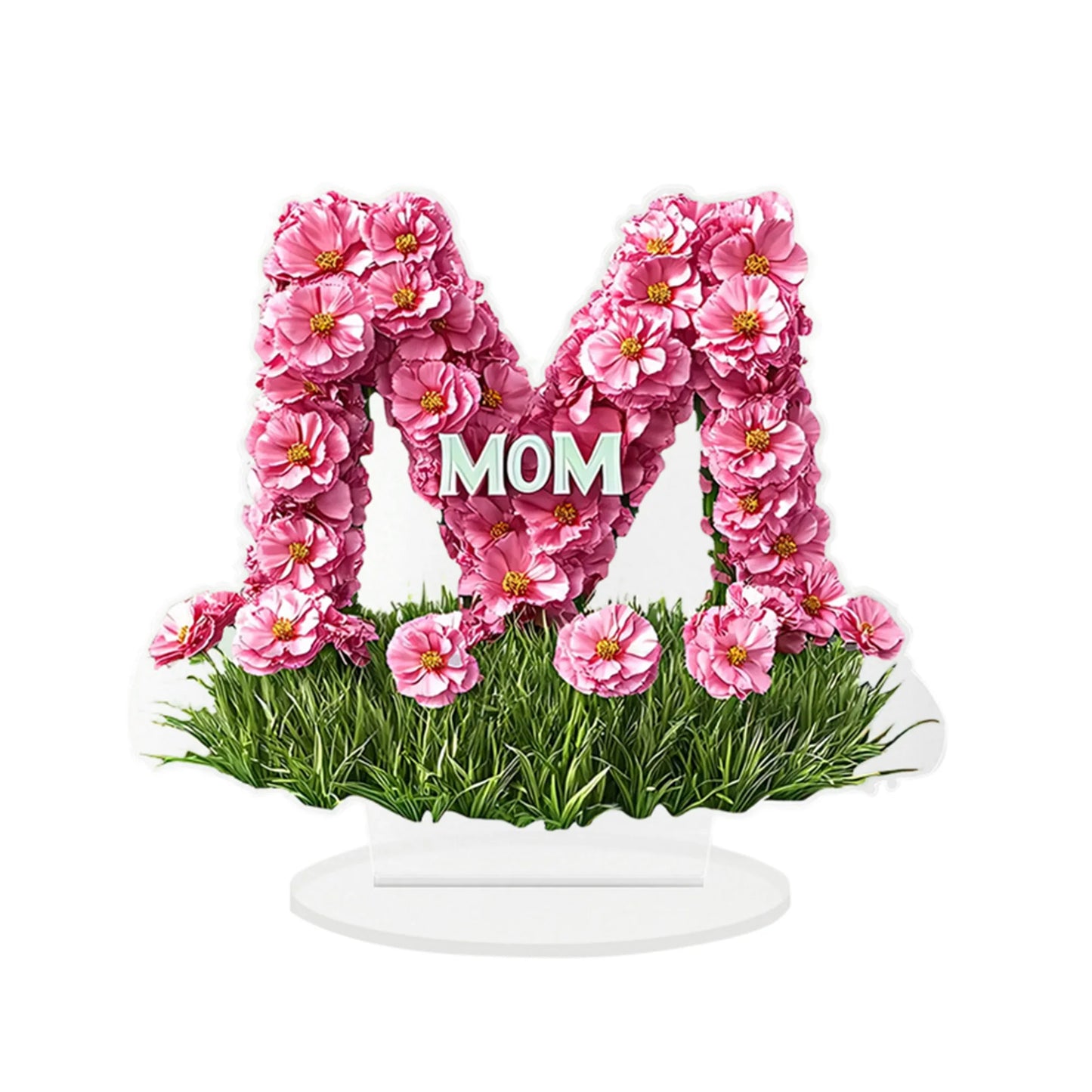 Mother s Day Decorative Acrylic Heart Flower Star Wall Hanging Ornaments for Kitchen Dining Room Bathroom Garden Patio Outdoor